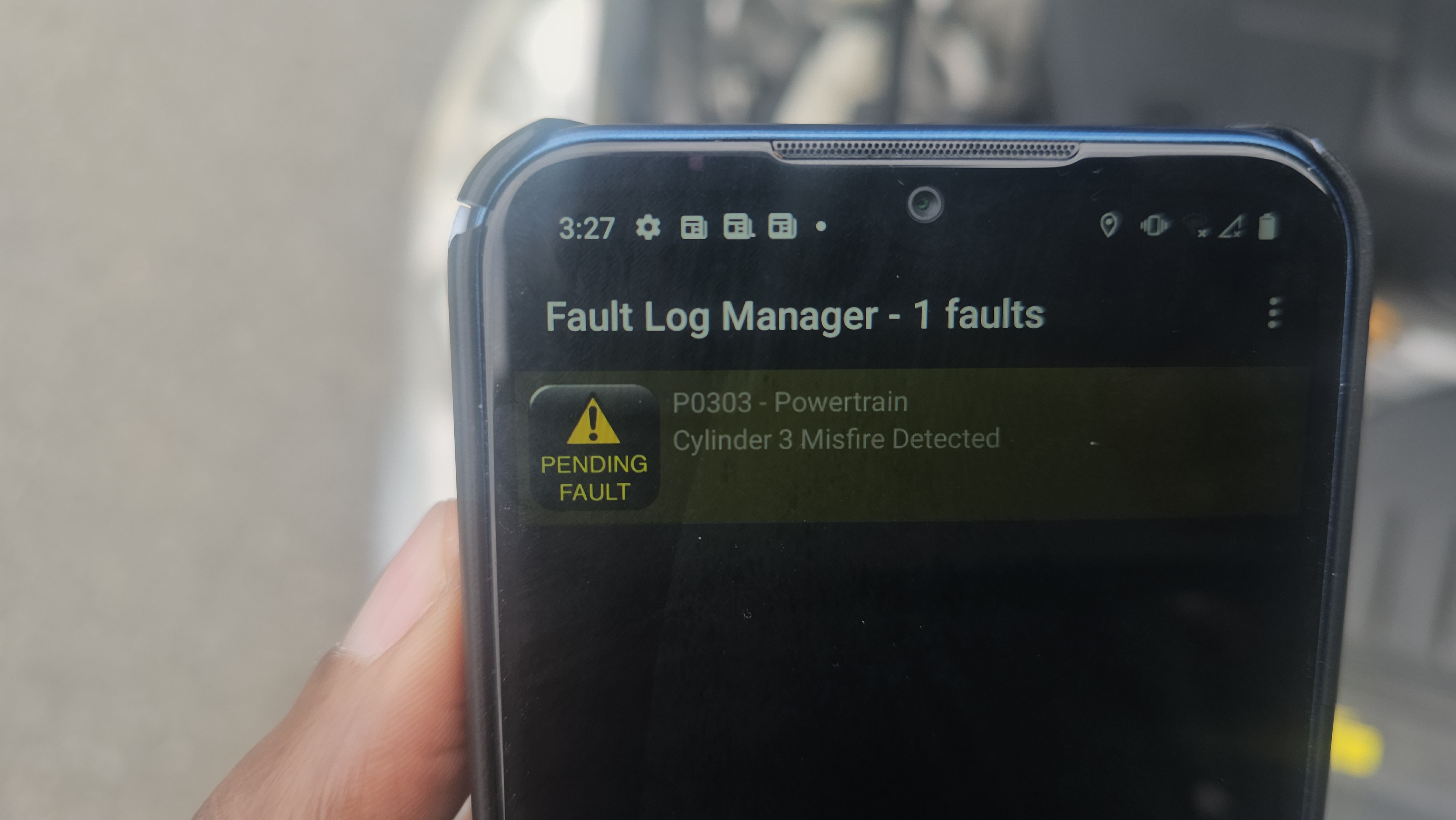 OBD Scan Screen